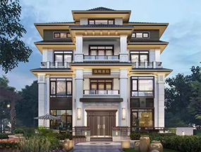 13×16.2米 四層新中式別墅 占地面積183.88平方 編號：202309295986